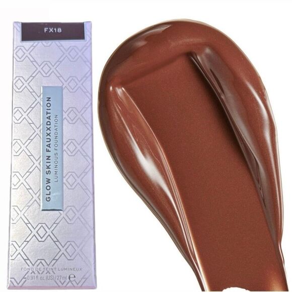Revolution Glow Skin Luminous Foundation FX 18 Dark Skin Warm Undertone - Picture 1 of 5